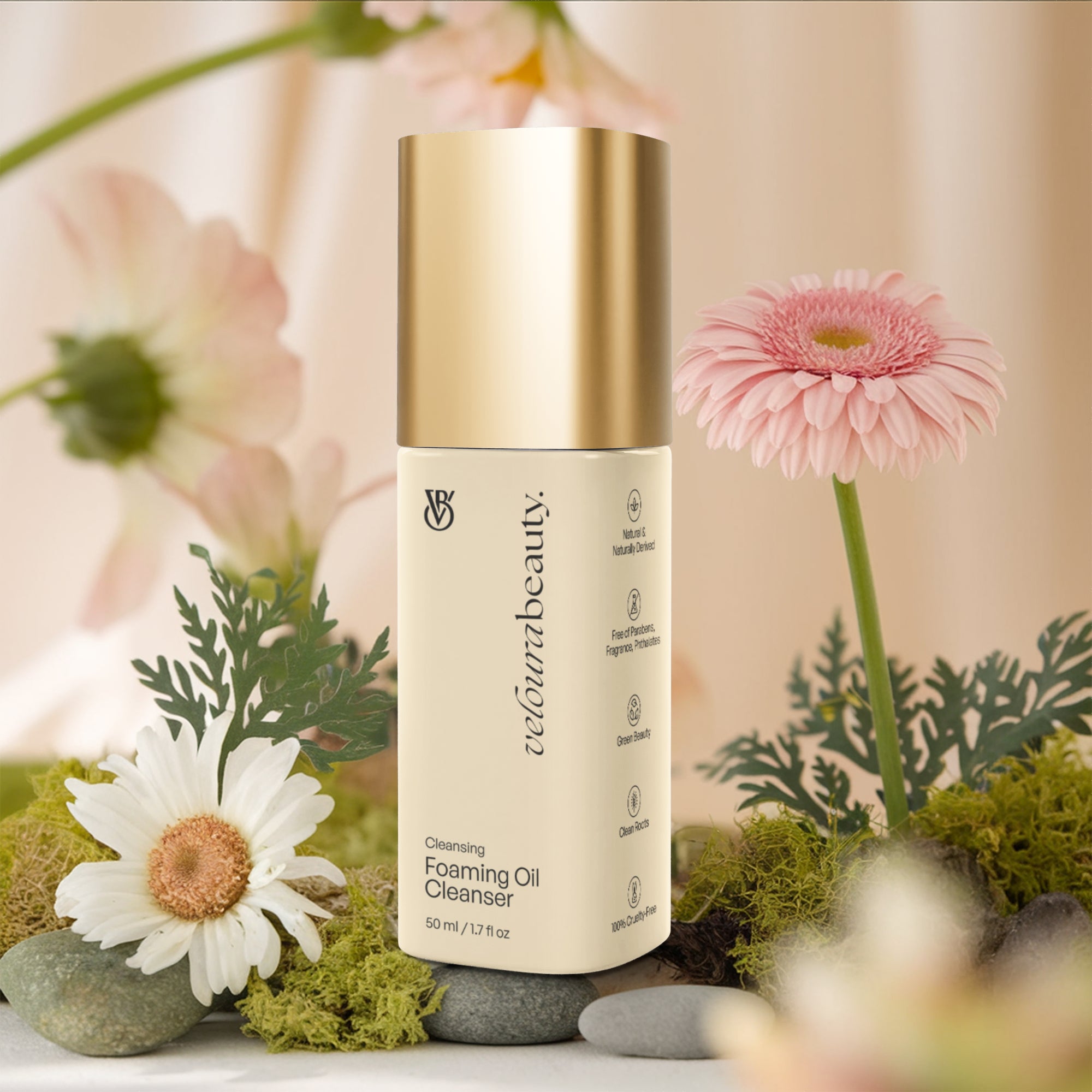 Veloura Beauty Foaming Oil Cleanser – Purifying, Gentle & Hydrating