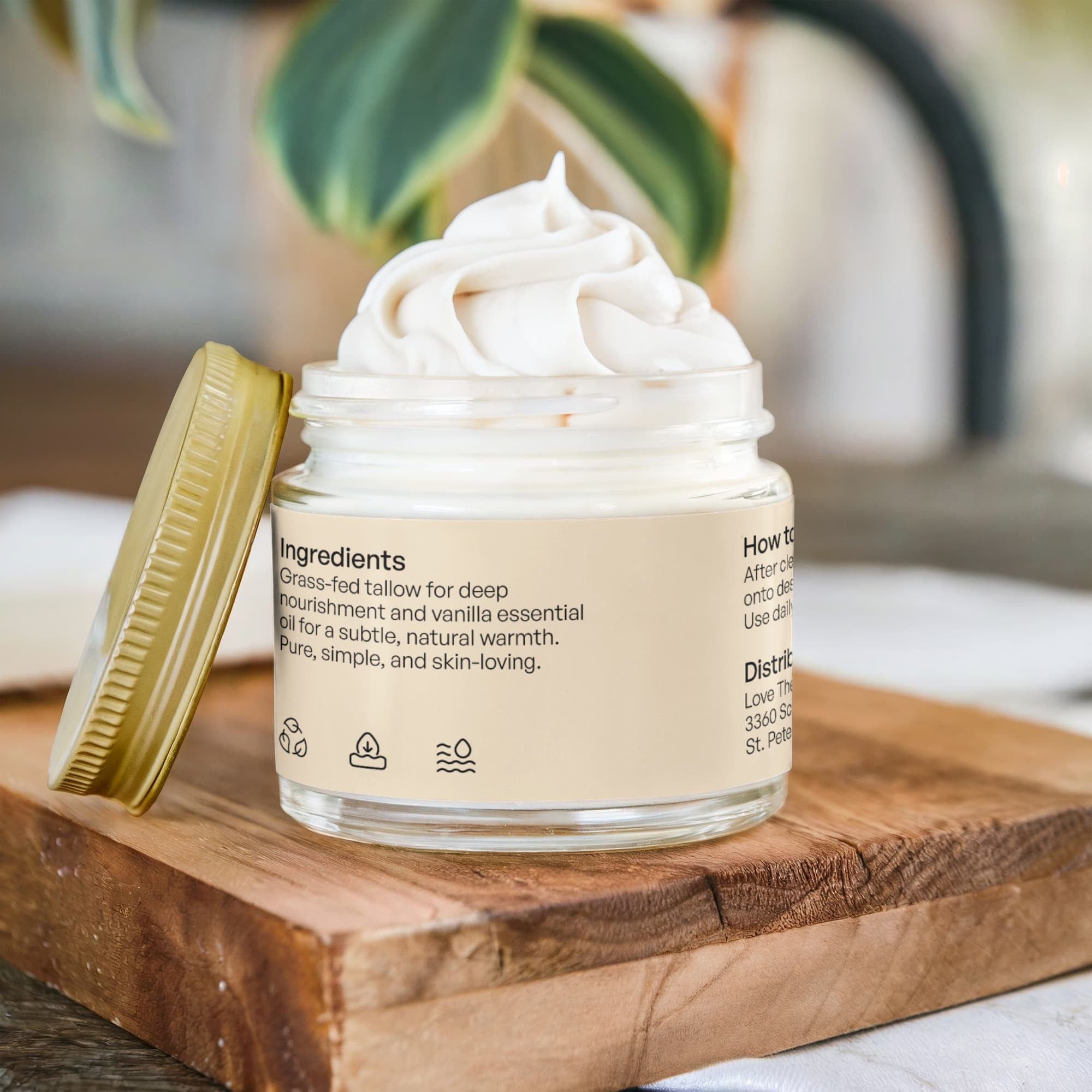 Veloura Beauty Whipped Tallow Balm – Vanilla Bean (Nourishing & Hydrating)